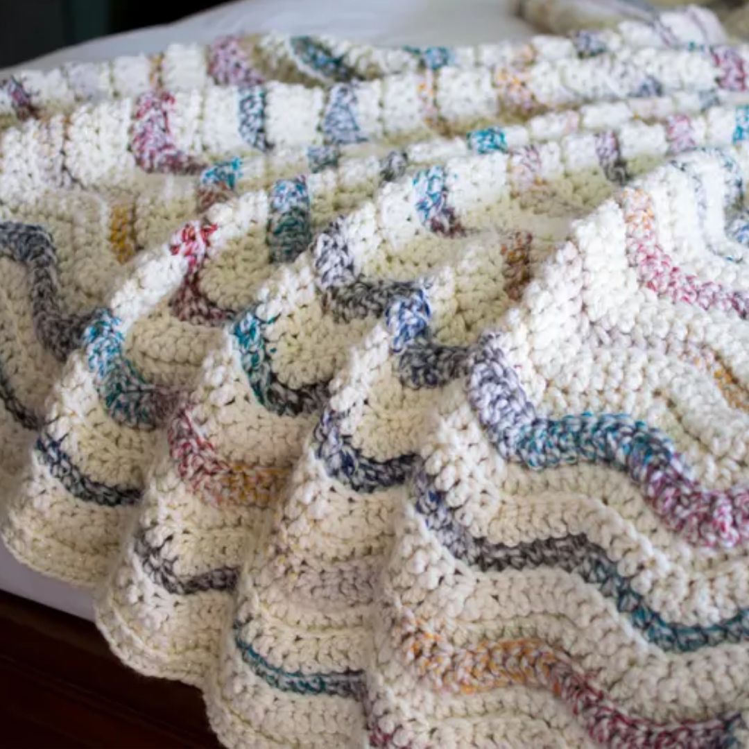 Chunky Modern Crochet Blanket