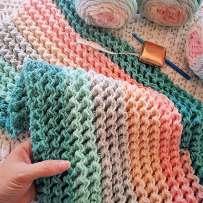 Zigzag Waffle Blanket