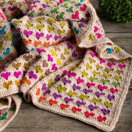 Crochet Heart Blanket