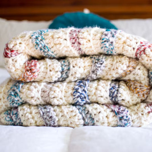 Chunky Modern Crochet Blanket