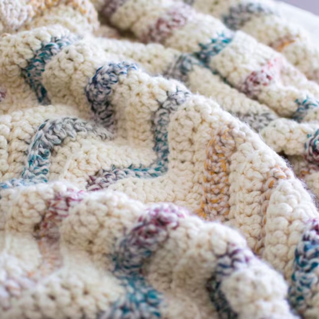 Chunky Modern Crochet Blanket
