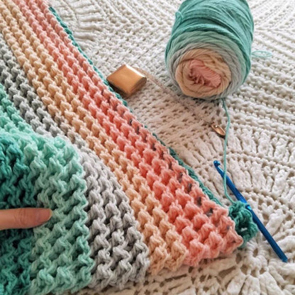 Zigzag Waffle Blanket