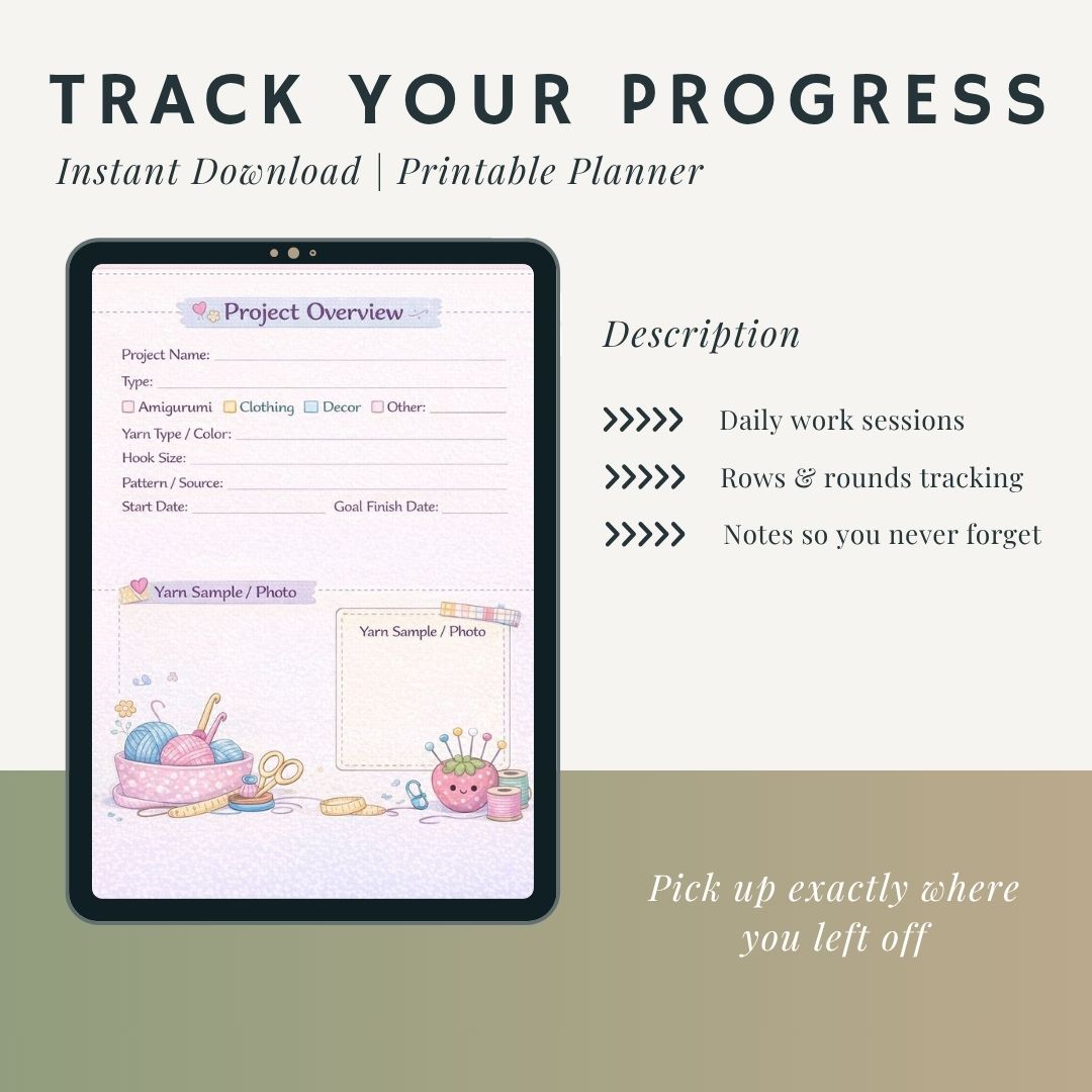 Crochet Project Planner