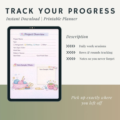 Crochet Project Planner