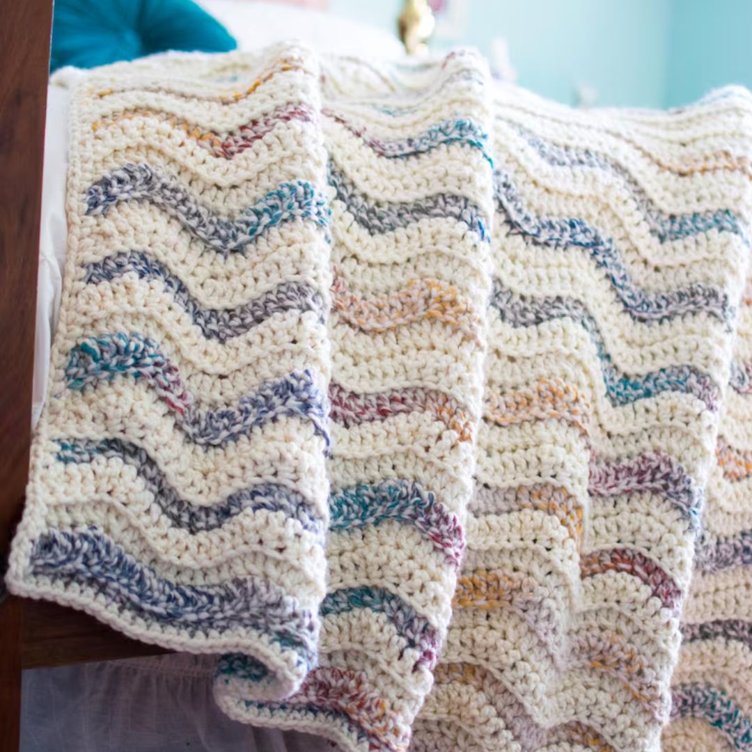 Chunky Modern Crochet Blanket
