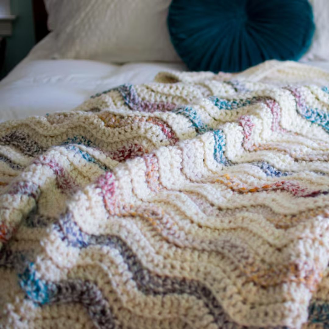 Chunky Modern Crochet Blanket