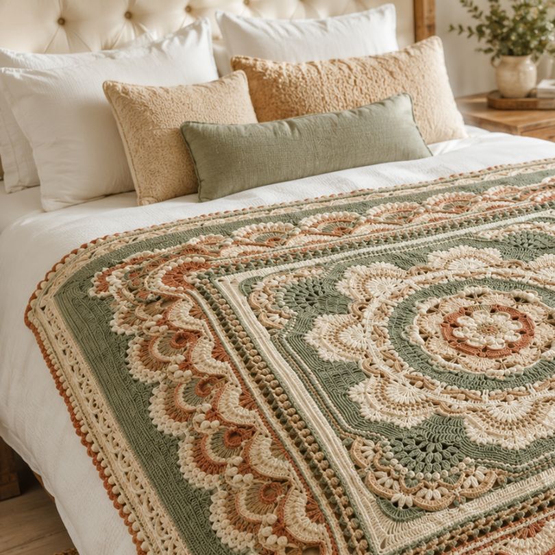 Blooming Mandala Blanket