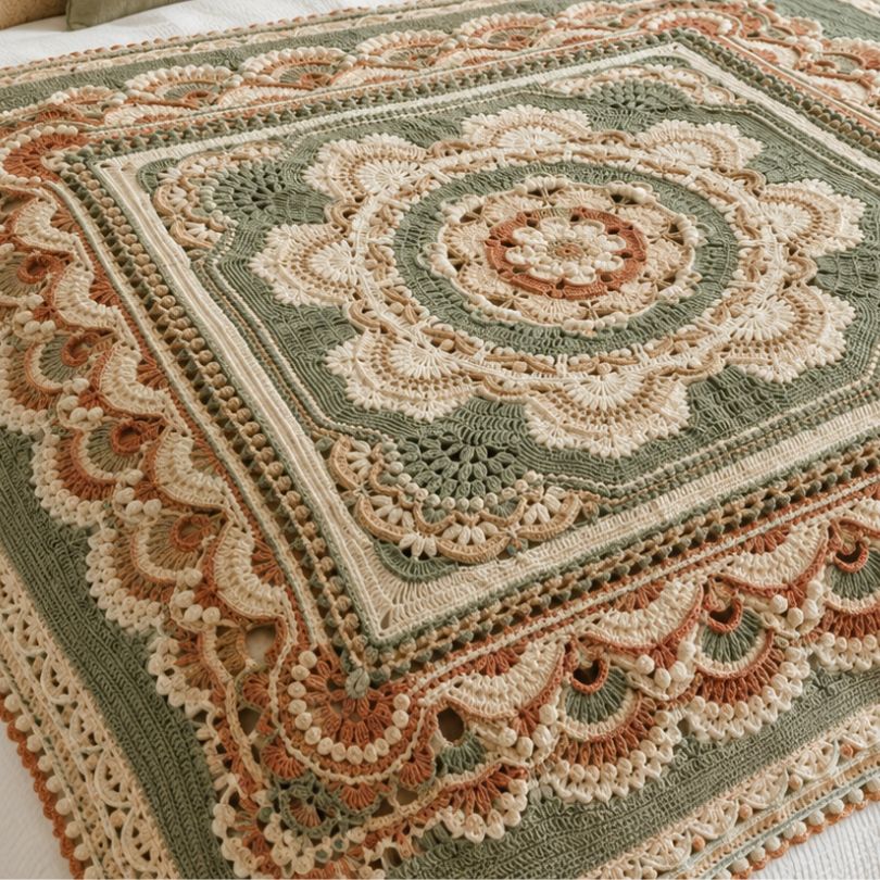 Blooming Mandala Blanket