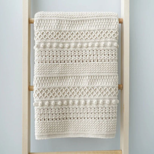 Easy crochet modern blanket pattern